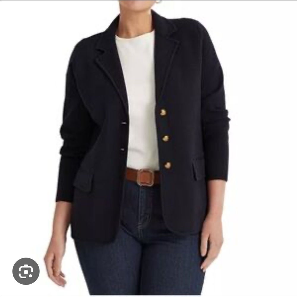 Lauren Ralph Lauren Cotton Blazer in Black, L